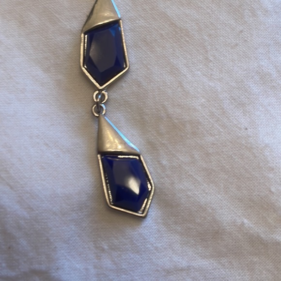 Ysabel Y Lariat Lapis Necklace Bijoux Box Never Worn - Picture 4 of 4